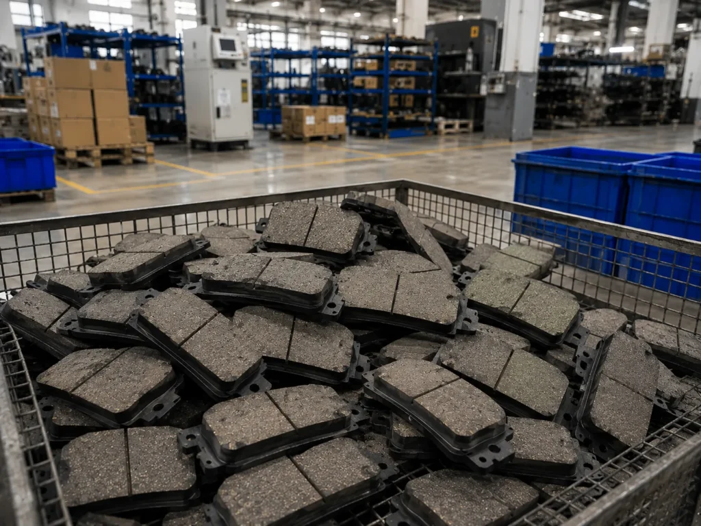 Low metallic brake pads