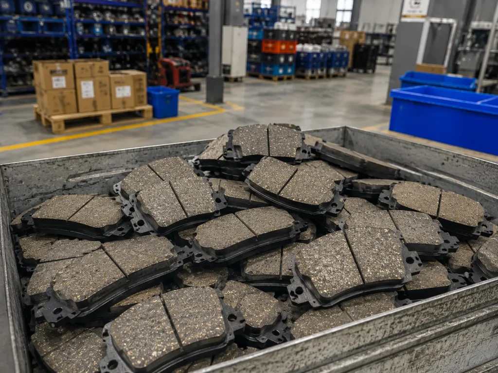 Semi metallic brake pads