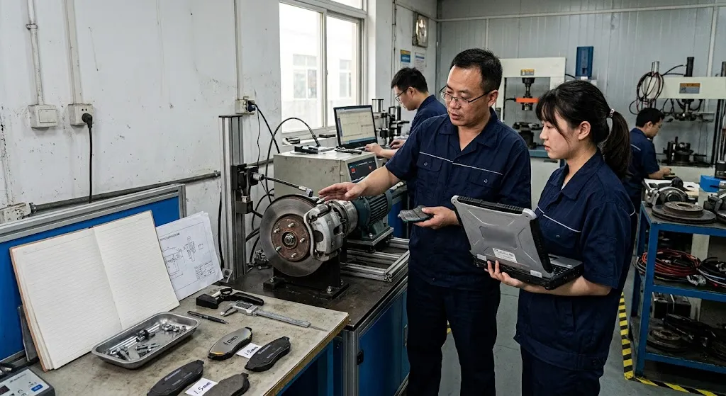 Brake pad testing