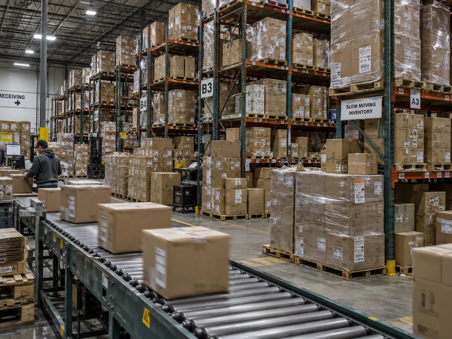 Excess inventory leading to sluggish sales.
