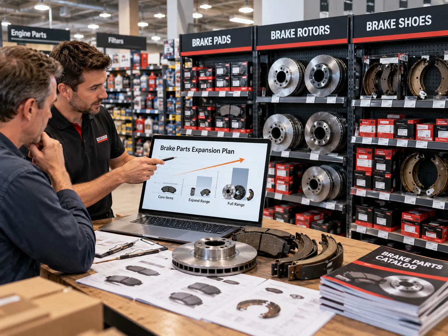 Auto parts store adding a brake category