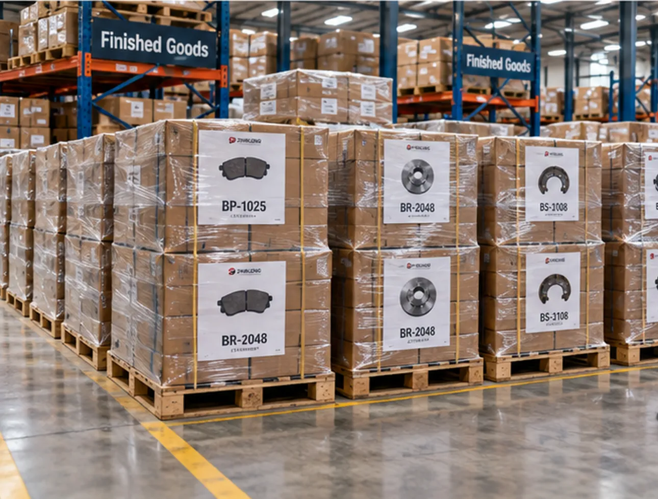 Pakhuis vir klaar goedere Pakhuis vir klaar goedere