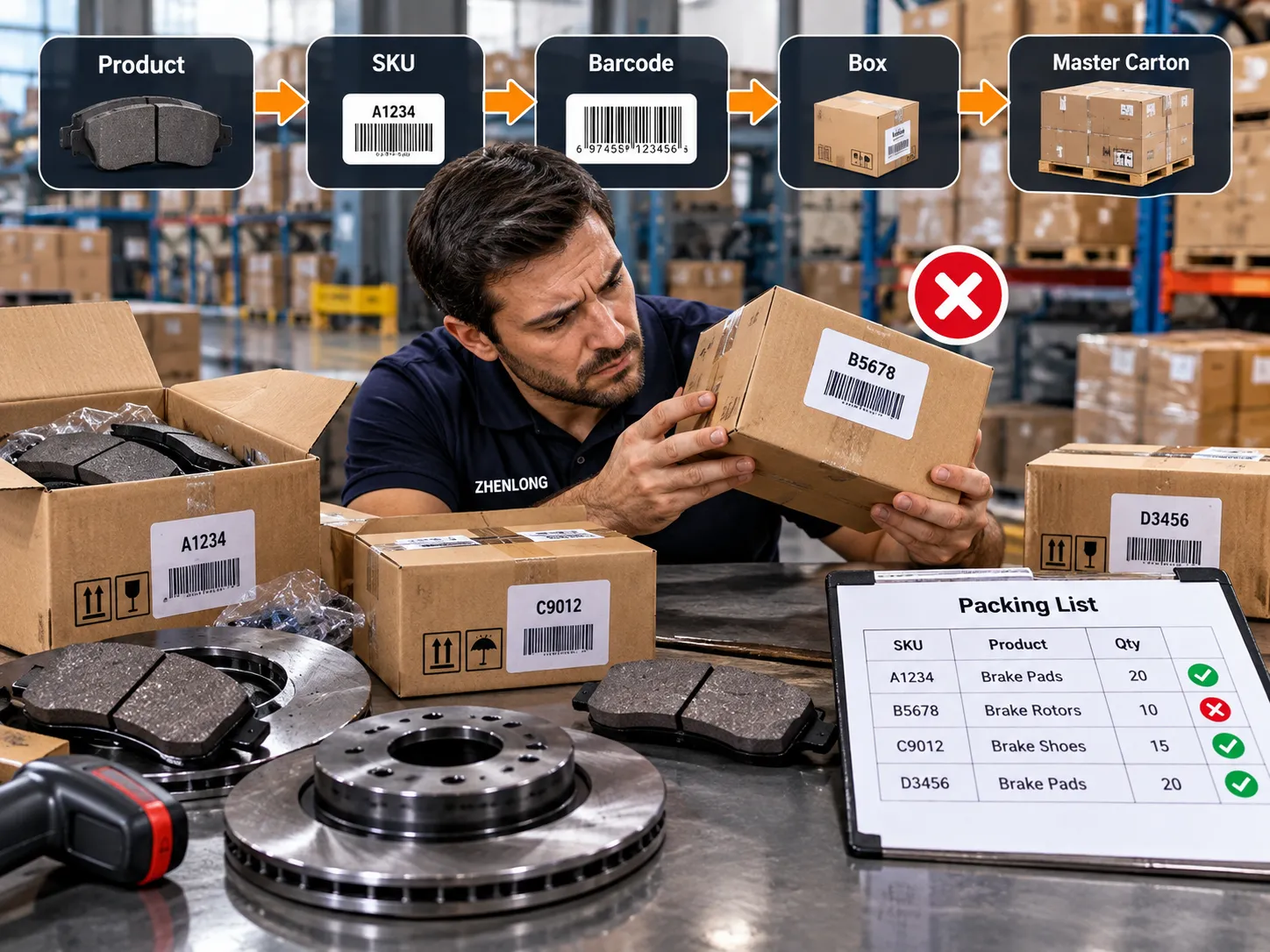 Poor packaging control Poor packaging control