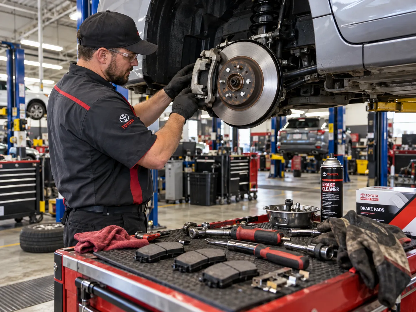 Repair shop brake service