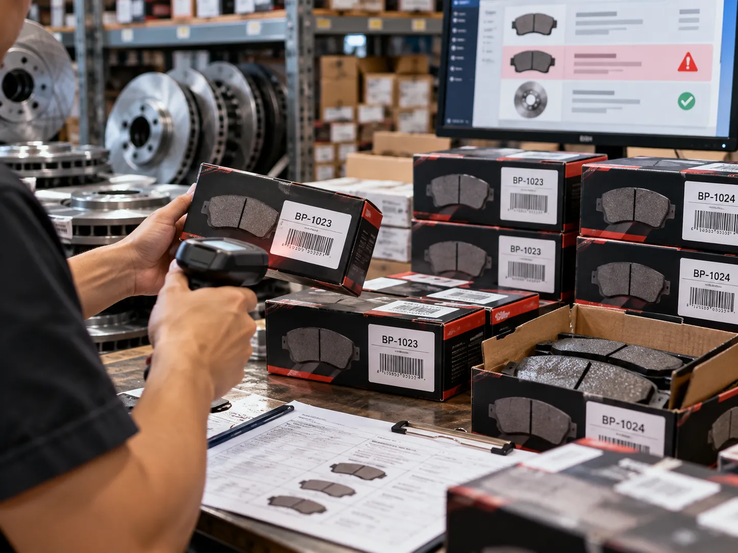 Similar labels and boxes in a mixed sku order